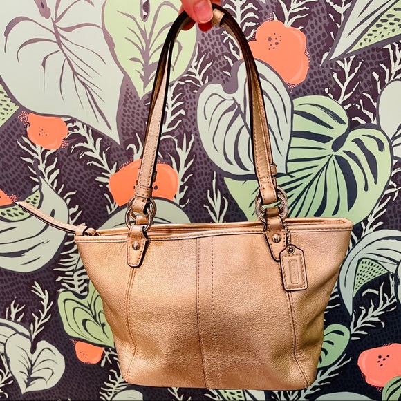 Authentic COACH metallic evening bag - Picture 5 of 6